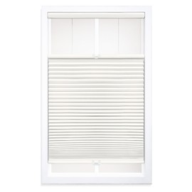 DEZ FURNISHINGS Cordless 1.5" Blackout Top Down Bottom Up Cellular Shade, 60"W x 64"H, Cream