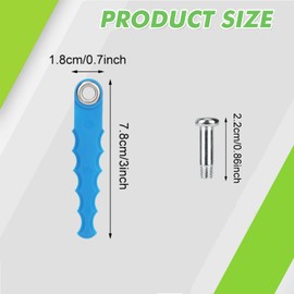 Eyoloty 32 Pack 29242 29082 Serrated Replacement Blades Compatible with Greenworks 24V 40V 21052 29272 and 21212 Weed Eater String Trimmers Polycarbonate Head,Flexible Blades with Screw Parts(37 Pack)