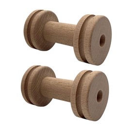jojofuny 2pcs Thread Spools Holder Practical Yarn Organizer for Sewing Threads Smooth Surface Beechwood Design for DIY Crafts and Quilting