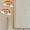 Lotsdonxia 36 Pcs Rainbow Cloud Shaped Erasers – Fun and