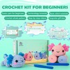 Crochetta Crochet Kit for Beginners, Crochet Starter Kit w Step-by-Step