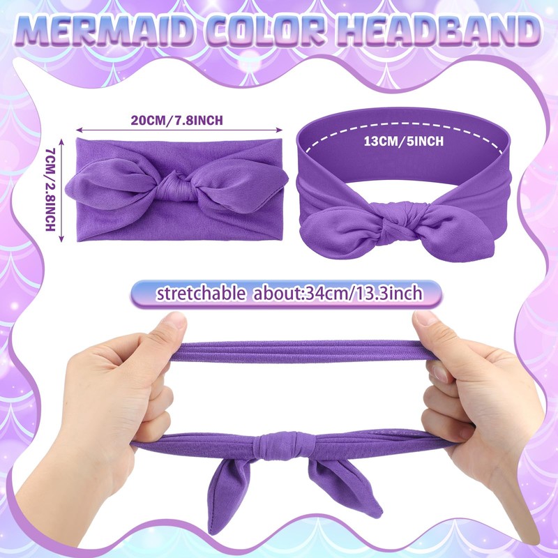 12 Pack Girls Headbands, Rabbit Ear Bow Hairbands