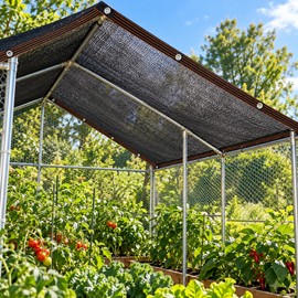 Outdoor Shade Cloth for Patio, Garden & Greenhouse – PE Mesh Sun Shade Cover with Reinforced Edges and Grommets
