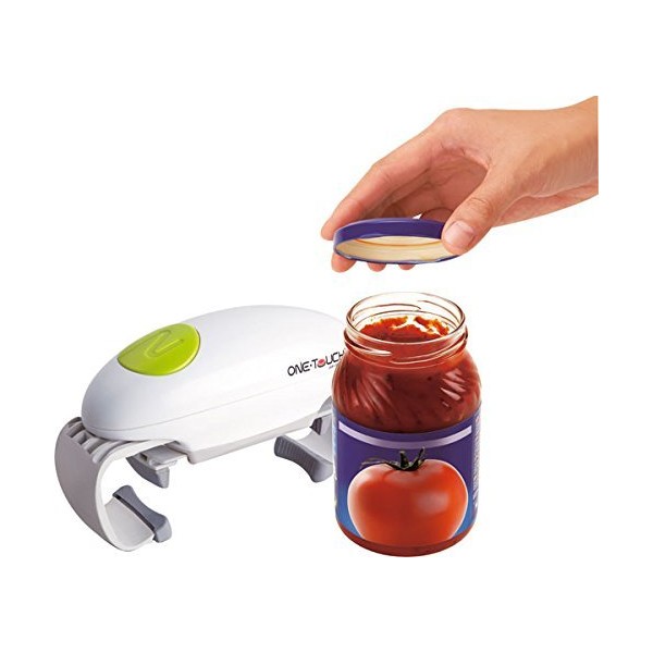 One Touch KC12 "Hands Free" Can Opener for Glass Jars and Containers Automatic Open