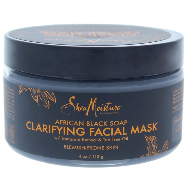 Shea Moisture African Black Soap Clarifying Facial Mask, 4 Ounce