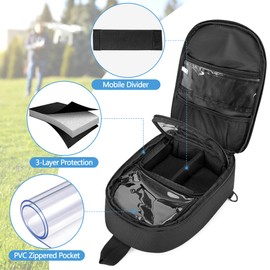 PGmoon Carrying Case Compatible with DJI Neo Fly More Combo, Portable Drone Sling Bag for RC-N3 Remote Controller and Intelligent Flight Battery(Patent Design)