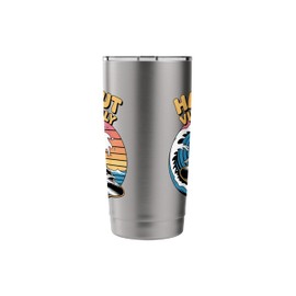 Halibut Vibes Only Ocean Fishing Lifestyle Gear Stainless Steel Insulated Tumbler