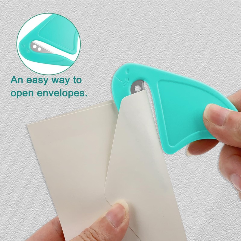 ZUFECY 4pcs Envelope Opener, Portable Letter Slitters with Sharp Blades