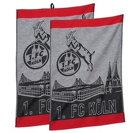 1. FC Köln Skyline Tea Towel Set of 2