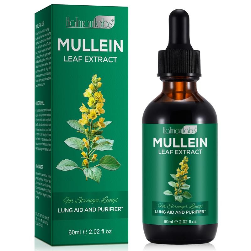Hatmanlabs Mullein Drops for Lungs, Mullein Leaf Extract for Lung