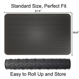 GUDEYIHE GUDEYIHE Stove Top Covers for Electric Stove, Thickened Premium Silicone Stove Mat for Glass Top Stove, 28 x 20 Glass Stove Top Cover Protector, Oven Range Top Cover, XL Dish Drying Mat