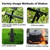 16Pcs Tent Stakes, 12in Heavy Duty Tent Stakes with Storage