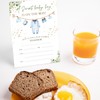 Whaline 25 Sets Boy Baby Clothes Baby Shower Party Invitations