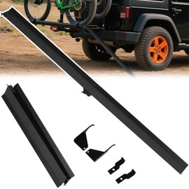 Upgraded Heavy Duty Bike Rack Loading Ramp with Two Types of Hooks, Mopeds Ramps, Foldable E-Bike Ramp, Compatible with YE/RL Ebike Rack and Kuat/CC Vehicle-Mounted Bicycle Racks Holds Up to 150 LBS