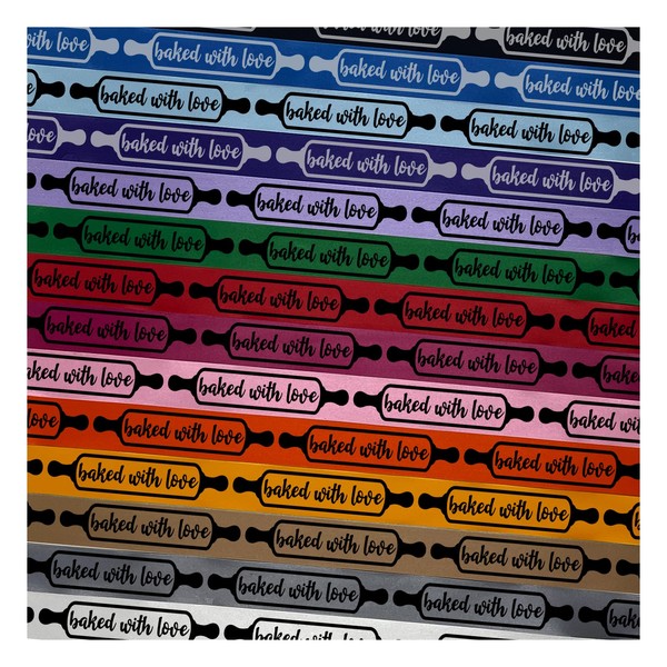 Baked with Love Rolling Pin Satin Ribbon for Bows Gift