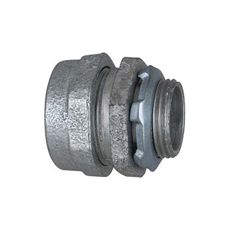 Midwest CPR2 3/4 In Rigid Compression Fitting Straight Connector, Non-Insulated,