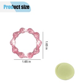 Bling Car Engine Start Stop Button Decoration Ring, Crystal Push to Start Button Emblem Sticker, Key Ignition Starter & Knob Protection Cover, Universal Car Interior Accessories for Women (Pink)