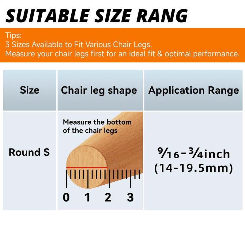 Chair Leg Floor Protectors,Furniture Felt Pads Caps,Upgraded Thickened