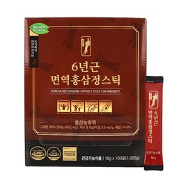 6년근 면역 홍삼정 스틱 대용량 항산화 사포닌 기억력 선물 6-Year-Old Immunity Red Ginseng Stick Large Capacity Antioxidant Saponin Memory Gift