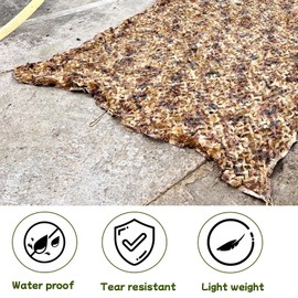 SETLUX Camo Netting 3x3m, 3x4m, Camouflage Netting, Bulk Roll Camo Net for Hunting Blind Shooting Military (Desert, 3m*3m)