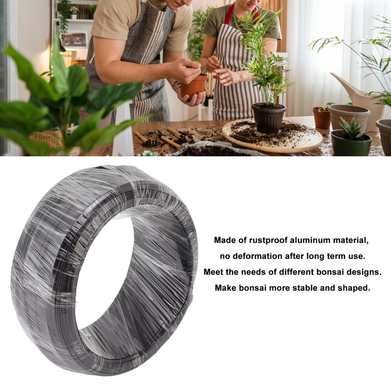 Bonsai Wire Aluminum Wire Bonsai Tree Training Wire 500g Black