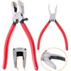 2Pcs Glass Cutting Running Pliers Stained Glasses Grozing Breaking Pliers