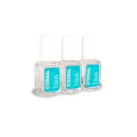 Eternal Top Coat Gel – Mirror Shine Strength No UV Lamp Nail Polish – 3 Pack
