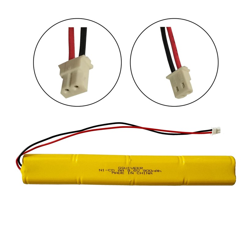 GSUIVEER 9.6V 900mAh Exit Sign Emergency Light Battery Compatible with