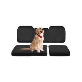 ZIDIYORUO UTV Seat Cover for Polaris Ranger 1000 2020-2025 & Ranger XP 1000 2017-2021, Waterproof Ranger Seat Covers, Dog-Proof & Easy-Clean, a Full Back seat and 60/40 Split Bottom seat (Black)