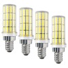 NS 4 Pack E12 20W LED Corn Light Bulb 5000K