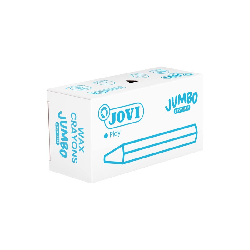 Jovi – triwax Triangle Crayons, Wax Crayons 12 x, Dark