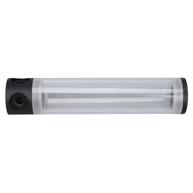 240mm Reservoir Water Cooling Cylindrical 4 Holes G1/4 Thread Acrylic