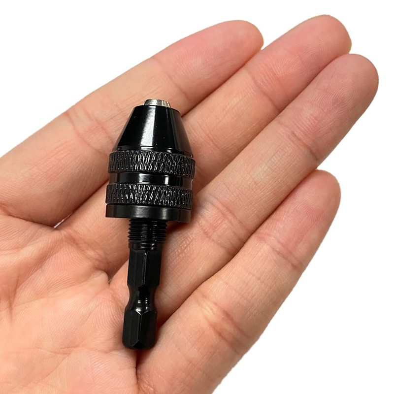 Mesee 0.5-3mm Keyless Drill Chuck Conversion Tool 1/4'' Hex Shank