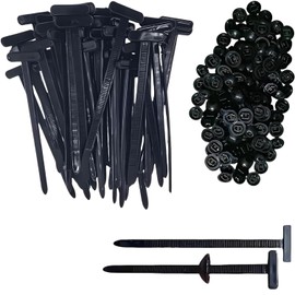 100PCS Nylon Universal Cable Tie Buckle, Heavy Duty Self-Locking Nylon Zip Holder for Daily Repair, Multifunctional UV-Resistant Fasteners for Car Fender Trunk Repair, Wire Bundling, Garage Use (100)