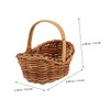 Levemolo 5pcs Handwoven Portable Basket Decorative Tiny Flower Holders with