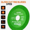 4.5" Glass Cutting Disc, 3Pcs Diamond Saw Blade for Angle