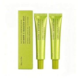 Sérum Facial Brillo y Antiarrugas,Vitamina C con Glutatión y Vitamina E, Vitamin C Booster Shot,Tratamiento Unifica el Tono, Suaviza la Piel, Uso Diario (2PC)