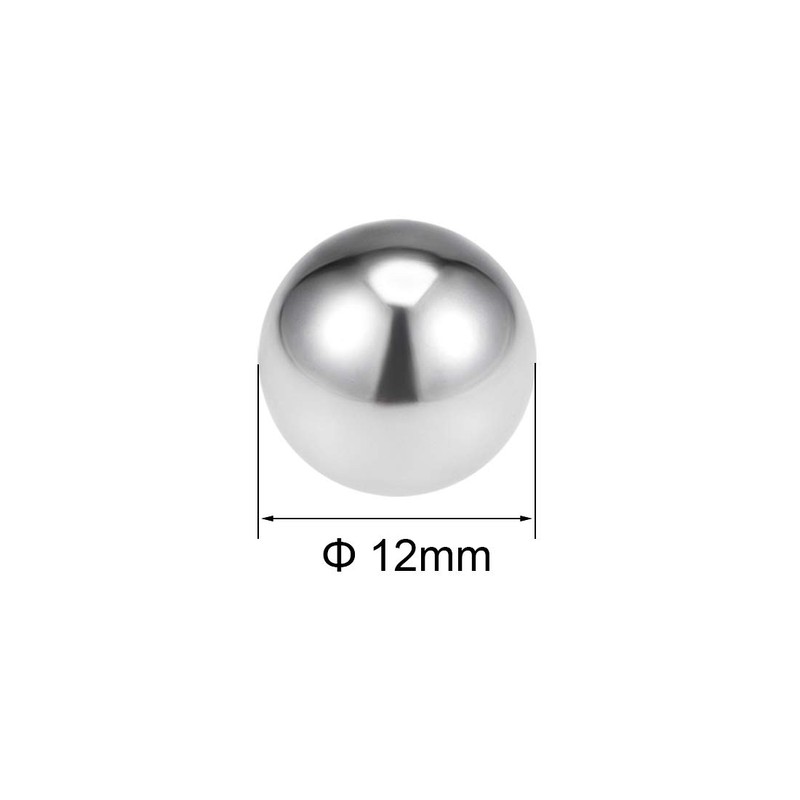 sourcing map 12mm Bearing Balls 304 Stainless Steel G100 Precision