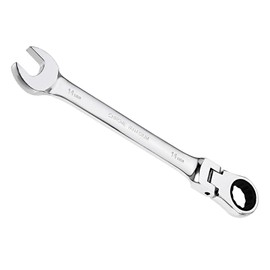 CoCud Flex-Head Ratcheting Wrench, 14mm Head Metric 72-Teeth, Cr-V Combination Wrench Spanner - (Applications: for Repairing Home Tasks)