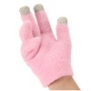 Pink Moisturizing Hand Gloves Touch Screen Prevent Cracked Skin Green
