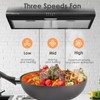 SOONYE 30 inch Black Under Cabinet Range Hood, Stainless Steel