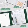 BVSSX 3 Ring Binder with Clipboard,2 Inch Binders with Notepad&5