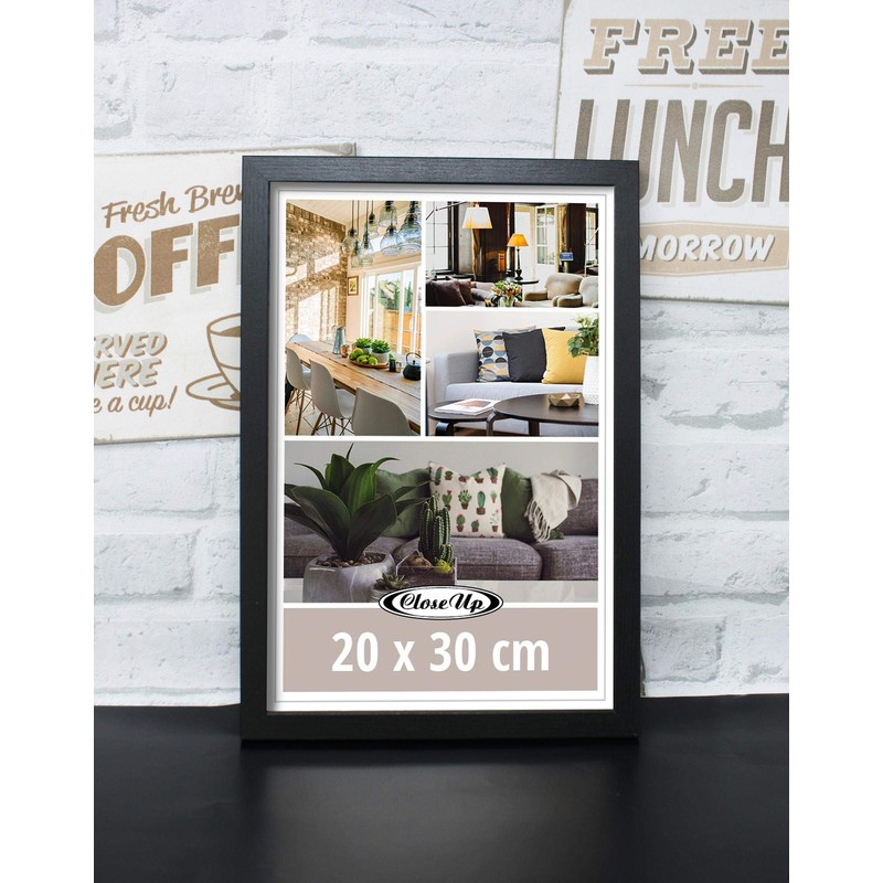 Close Up Picture Frame 20 x 30 cm MDF Black