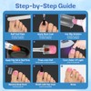 Moldes Rectos de Poligel para Uñas de Los Pies, de