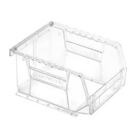 Hudson Exchange 5-1/2" x 4" x 3" Plastic Stackable Storage Bin and Hanging Container (Crystal Clear)