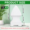 Lothee 2 Pcs Vinyl Post Cap Gothic Post Caps Decking