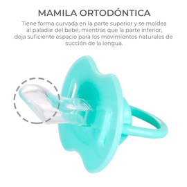 Chupón Chupete Ortodóntico para Bebé recién nacidos Suave y ligero con Tapa Protectora, Dibujos Animados sin BPA 0m+, 2pzas (Azul/Amarillo)