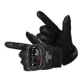 Iron Jia’s Bike Gloves, Motorcycle Gloves, Smartphone-Compatible, Touchscreen-Compatible, Non-Slip, for Summer, Anti-Vibration, Breathable, Durable