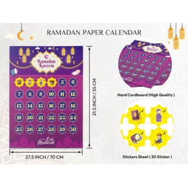 OLEEK OLEEK ramadan calendar for kids - ramadan gifts for kids - ramadan decorations for home 2025 - ramadan countdown calendar - ramadan table decor - ramadan advent calendar - ???? ????? ???? ?????