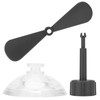 Aramox Bike Helmet Propeller, Decorative Helmet Suction Cup Rubber and